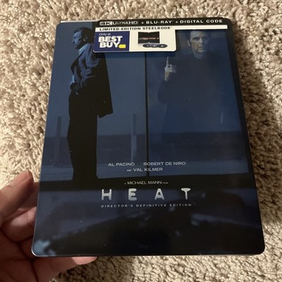 Heat 4K Steelbook Limited Edition Best Buy. 1 Disc Set. Tiny Dent!
