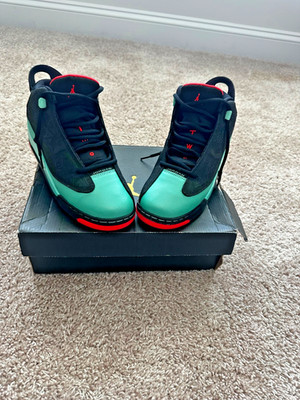 JORDAN DUB ZERO GS BLACK/INFRARED-VERDE