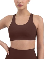 PAVOI ACTIVE Racerback Supportive Sports Bras for Women - High Support Scoop