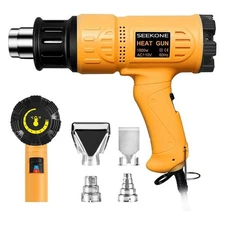 1800W Hot Air Gun Kit Variable Temp Control 4 Nozzles Overheat Protection