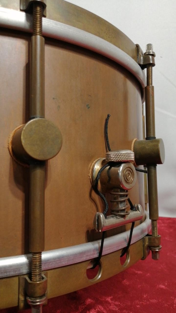 A F Raw Brass 14X6.5 Snare Drum