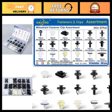 180pcs Car Body Fastener Clip Assortment - Bumper Fender Interior Exterior K