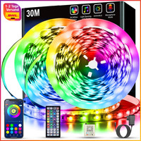 Led Streifen 30M Rgb Dimmbar Musik-Sync Farbwechsel Mit Fernbedienung Und App