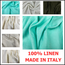 100 italian washed linen dress upholstery fabric lot by the yard sewing clothing