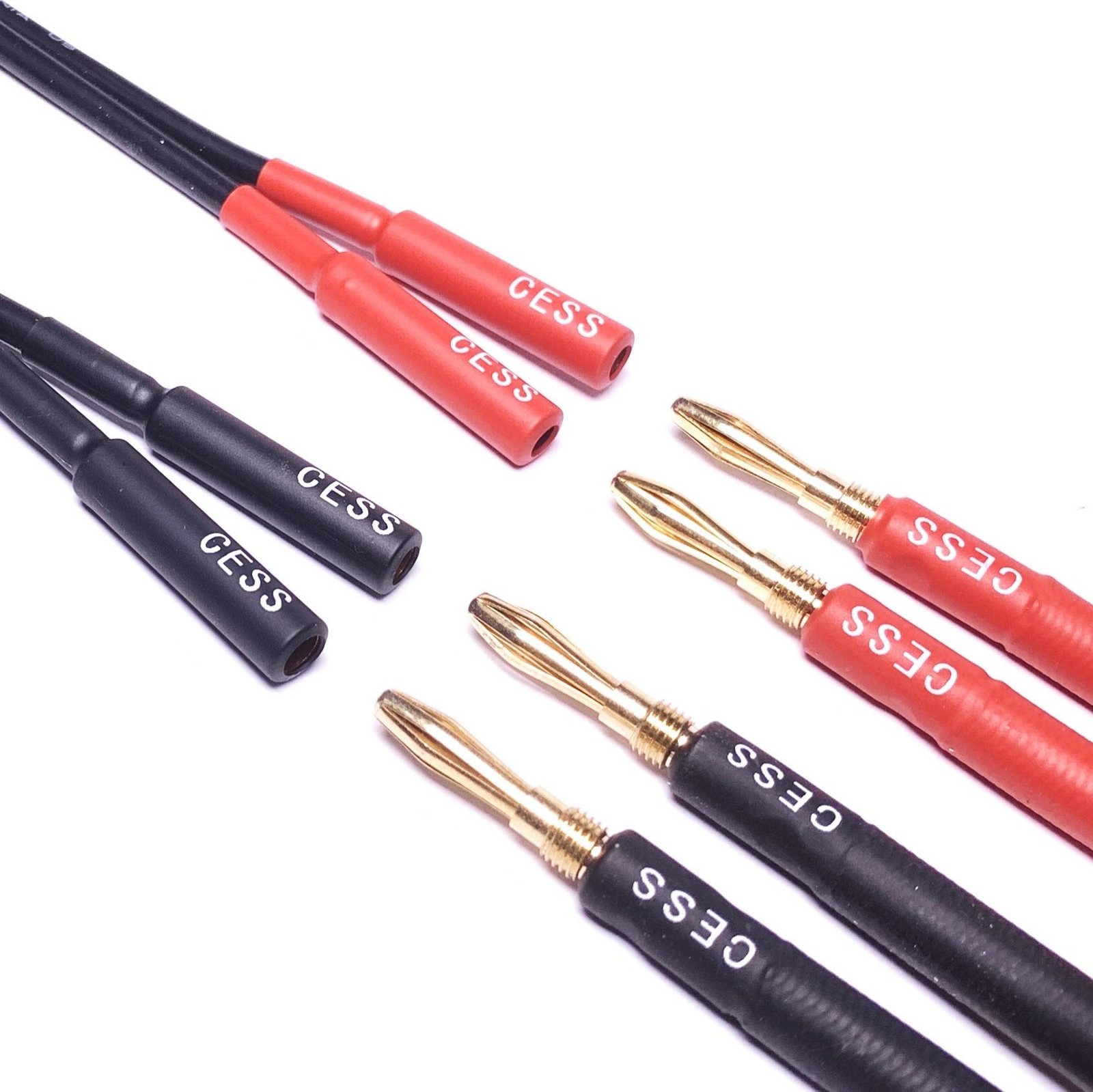 Cess142x2 Banana Plug Splitter 2in 1out 2pack