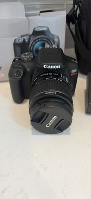 Canon EOS Rebel T7 24.1 MP Digital SLR Camera - Black (Kit w/18-55 Lens) W/Case