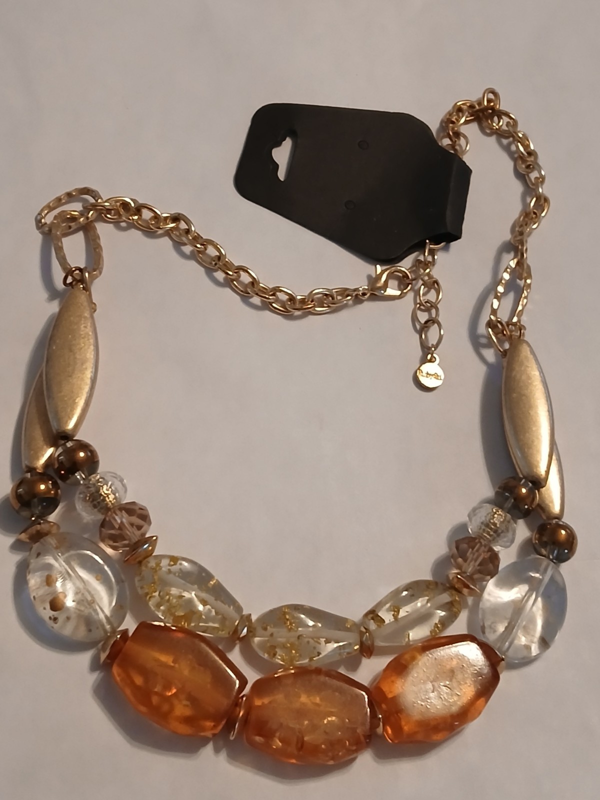 Ruby RD gold Tone Statement Necklace - image 3