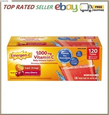 Emergen-C 1000 mg Vitamin C Daily Immune Support Variety Pack Drink Mix, 120 Pk