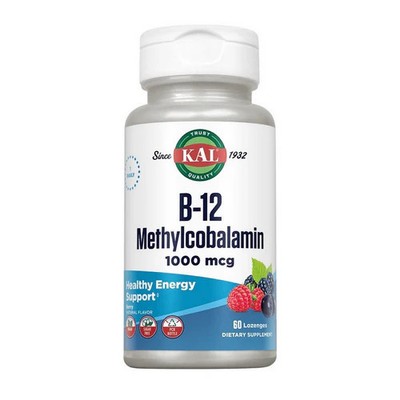 B-12 Methylcobalamin 60 Lozenges 1;000 mcg by Kal