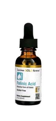 IHerb California Gold Nutrition Folinic Acid 30ml Leucovorin Receipt Included