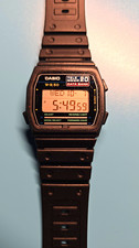 Vintage Casio DB-20W Data Bank 20 Digital Watch Module 502 Black Working