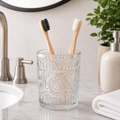 Glass Toothbrush Holder, Toothbrush Cup, Electric Toothbrush Holder, Toothbru...