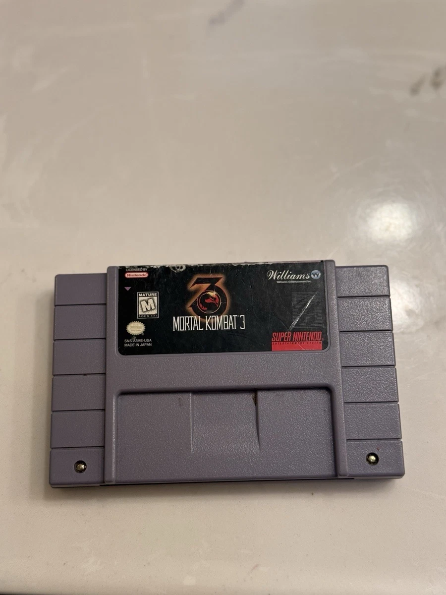 Nintendo SNES Ultimate Mortal Kombat 3 Fighting Video Games for