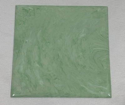 100 Vintage Pale Mint Green Marble Plastic Polystyrene Wall Tiles 4.25''x4.25'' #A