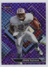 2023 Composite Topps Finest Purple Checkerboard Refractor 15/75 Eddie George 2l4