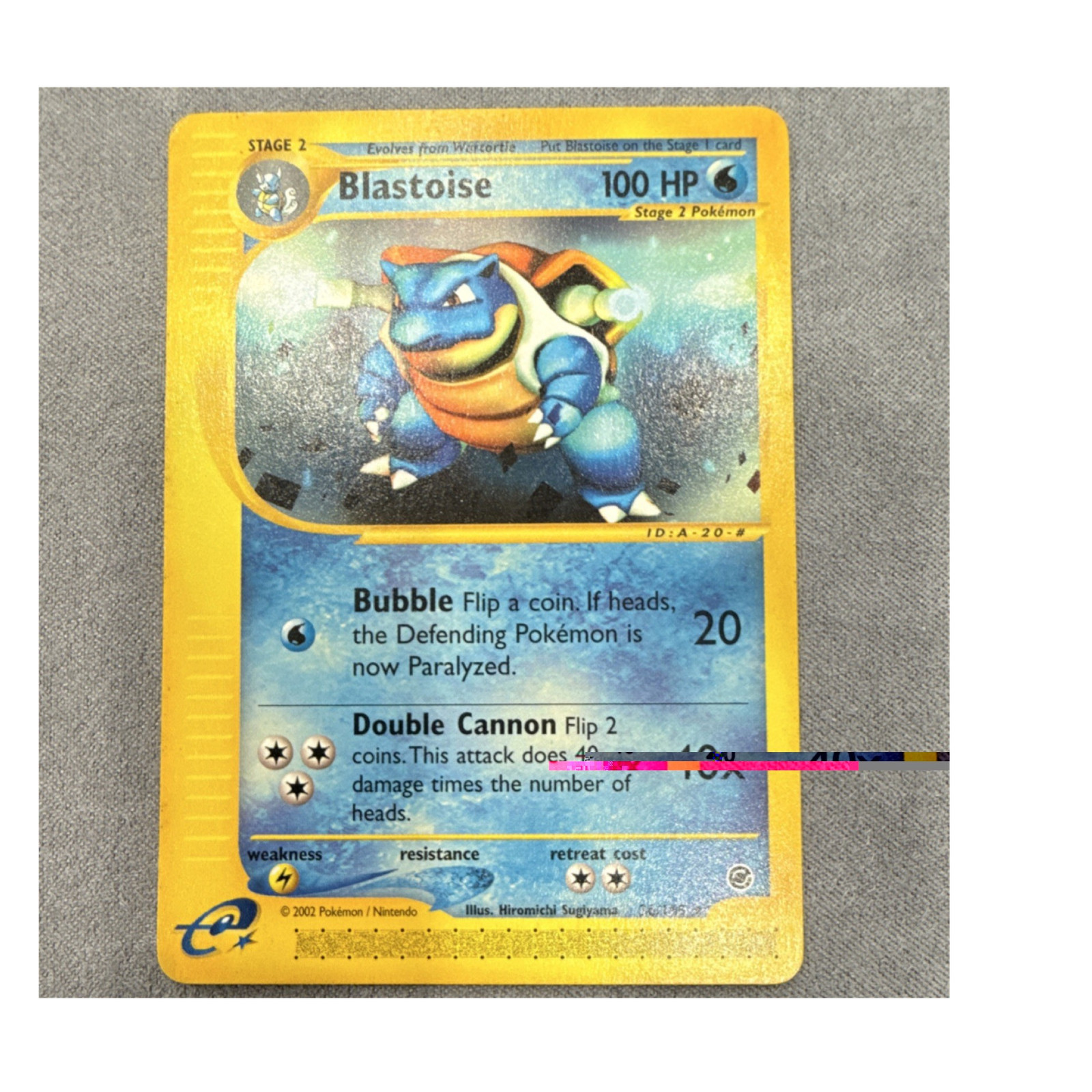 Blastoise 100 HP ポケモンカード　英語　旧裏 Pokémon Blastoise 100 HP Stage 2 36/165 e-Card Nintendo 2002