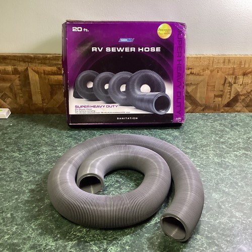 Camco RV Super Heavy-Duty 20 ft. Sewer Hose — MPN 39651 Camper Sewage Line Thick