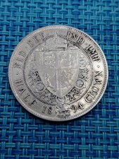 Great Britain Half Crown   1894 VF silver coin 0.925 KM-782  101626-6