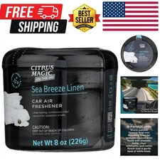 On The Go Odor Absorbing Solid Air Freshener, Sea Breeze Linen, 8-Ounce, Pack...