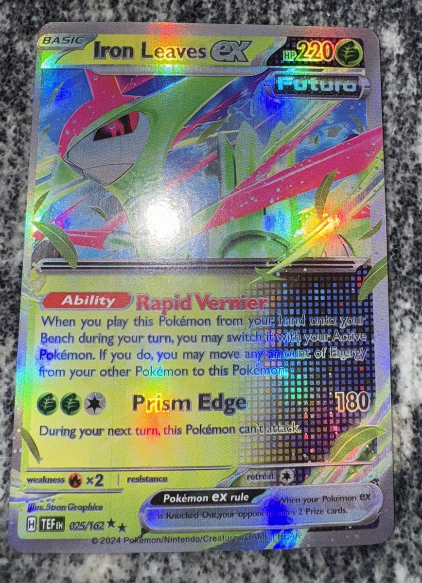 iron leaves pokemon card price POKEMON TCG: Paradox Clash TIN: Iron Leaves EX OR Walking Wake EX : Buy  Online at Best Price in KSA main image 1