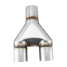 3” Single / 3" Dual Universal Stainless Steel Y Pipe Adapter Exhaust Pipe