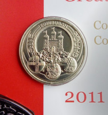 2011 Edinburgh Cities £1 One Pound Coin Brilliant Uncirculated From Royal Mint