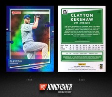 Clayton Kershaw 2020 Panini Donruss Holo Blue #118 Los Angeles Dodgers