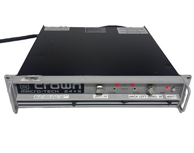 Crown Macro-Tech 24x6 Power Amp Macro Tech 30 Day Warranty