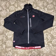 Castelli Rosso Corsa Cycling Jacket Size M Black/Red Excellent condition