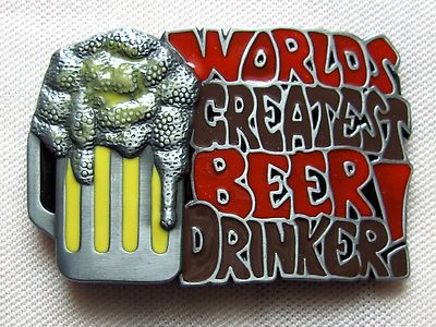 Gürtelschnalle World greatest Beer drinker Bier Pils Weizen Doppelbock Buckle