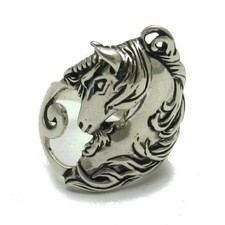 Stylish Sterling Silver Ring Horse Unicorn Solid 925 Handmade Genuine Empress