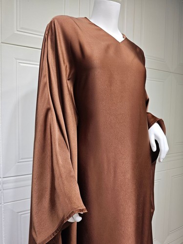 Maxi Vestido Islámico Abaya Mujeres Musulmán Caftán Satén Caftán Dubai Vestidos Vestido Nuevo - Imagen 23 de 24