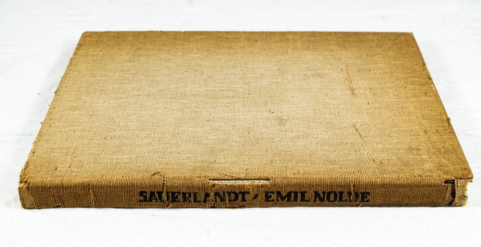 1921 EMIL NOLDE ART & THE ARTIST MAX SAUERLANDT HC ILLUSTRATED B372 - Image 2 of 4