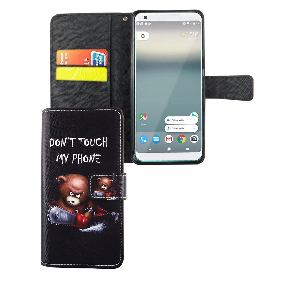 Custodia Cellulare Protettiva per Google Pixel 2 XL Cover Borsa Wallet Astuccio - Immagine 4 di 4