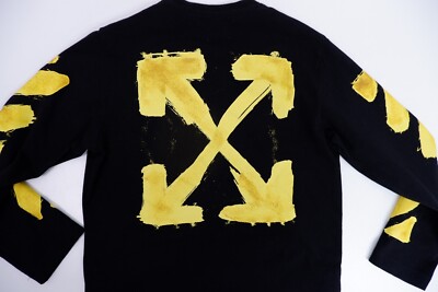 off white shirt black yellow