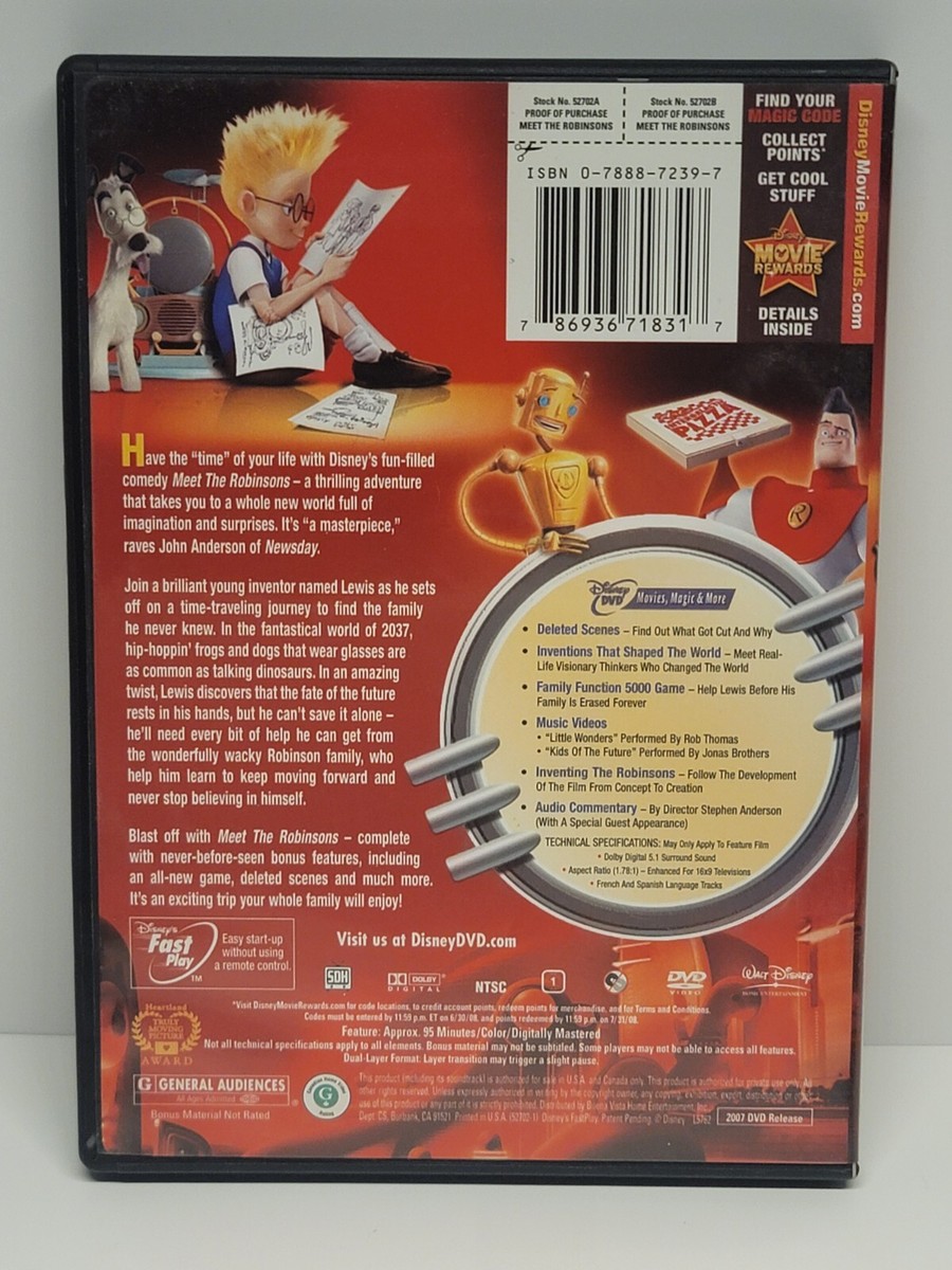 Meet the Robinsons - DVD 786936718317| eBay