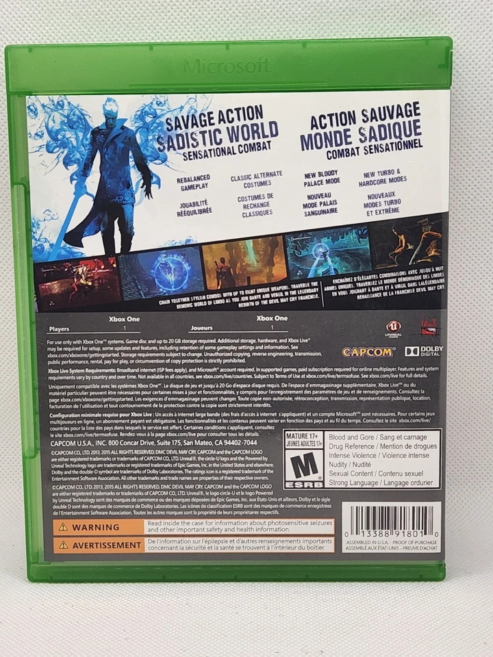 DmC Devil May Cry  Definitive Edition (Microsoft Xbox One, 2015) - Image 2 of 4