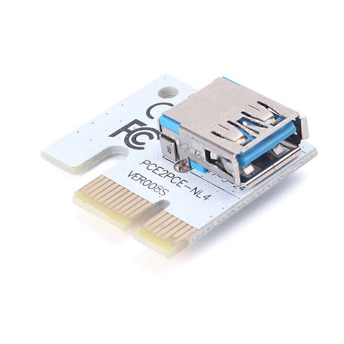 USB3.0 1x to 16x Extender Riser Card Adapter SATA Power Cable PCI-E Express New - 第 5/12 張圖片