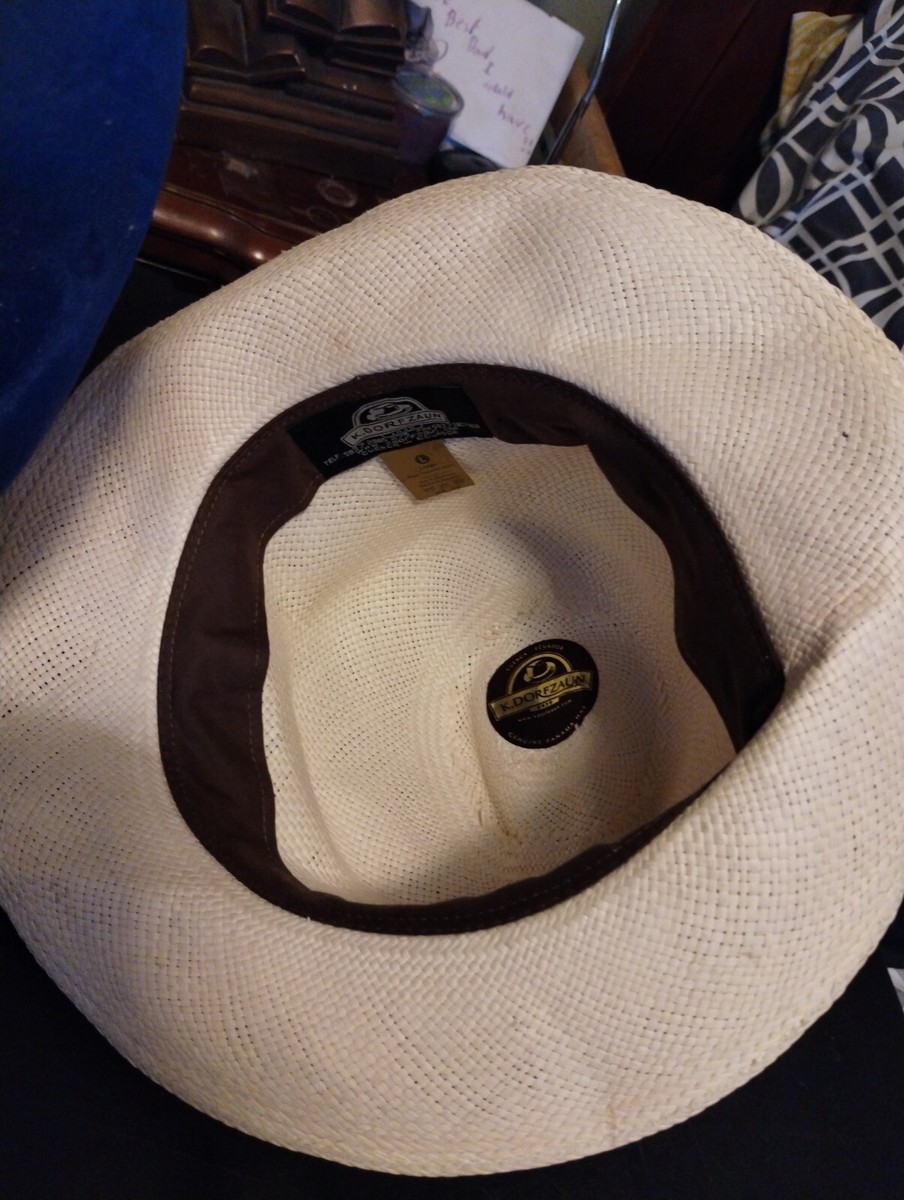 K Dorfzaun Genuine Panama Hat Hand Woven Size Large 100  display picture 3