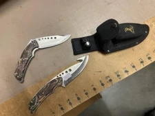 2 Hunting Knives Guthook Fixed Blade Tactical Dual Sheath Camo Brand New