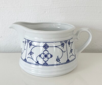 Form Marienbad Inges Weiss Sauciere Kanne 500ml Indisch Blau Strohblume
