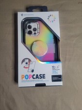 PopSockets iPhone 12 Case and iPhone 12 Pro Case Slide Pop Grip Rainbow Ombre