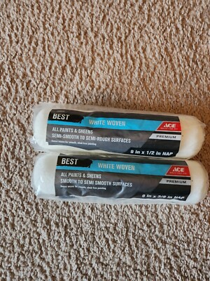Ace Hardware Woven Paint Roller Cover White 9'' W x 3/8'' Nap 1006650