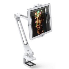 Ipad Desk Mount Multiangle Adjustable Ipad Clamp Holder 360 Swivel Arm Aluminum