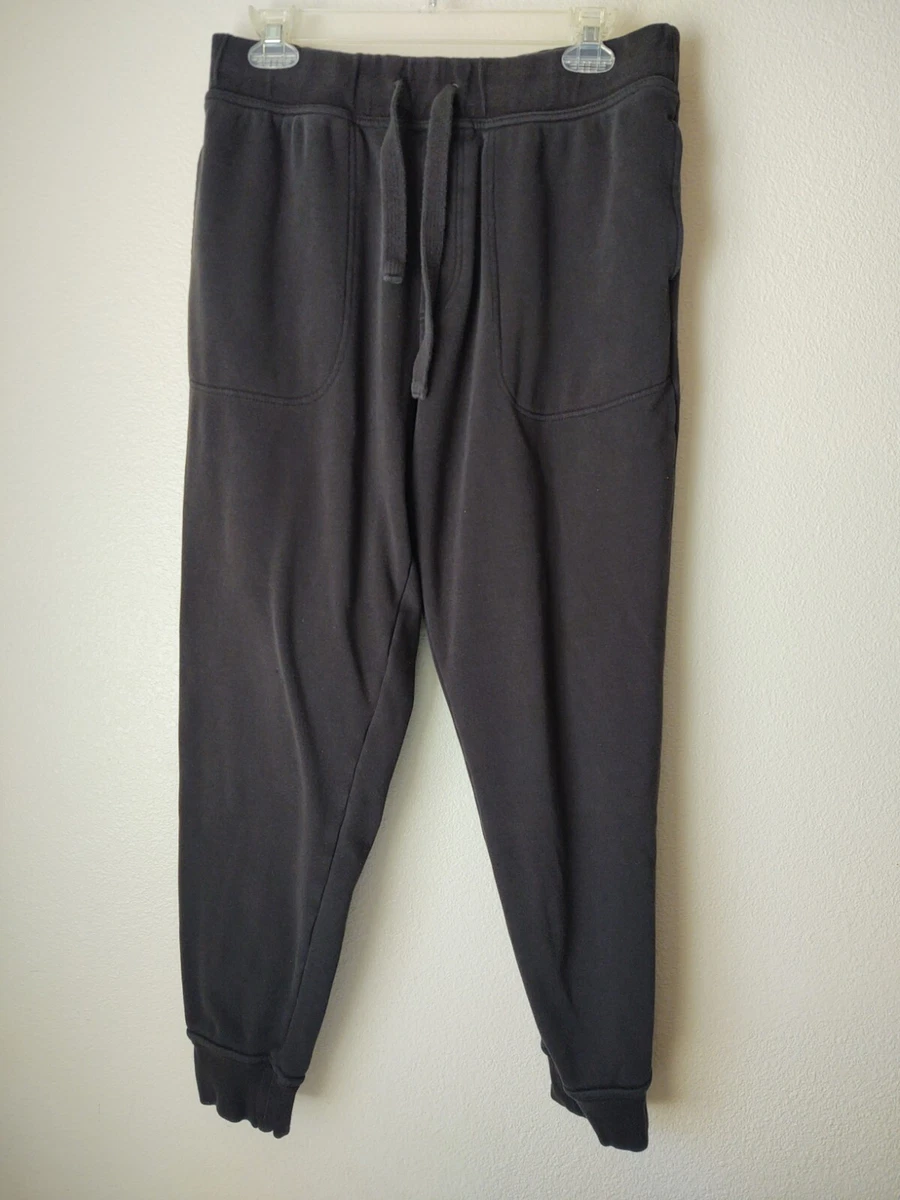 UGG Men XL Jakob Black Fleece Sweat Pants Elastic Waist Pocket Jogger RUNS SMALL