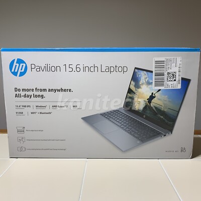 HP Pavilion 15-eh1070wm 15.6'' IPS Display 512GB SSD Ryzen 7 8GB RAM Laptop