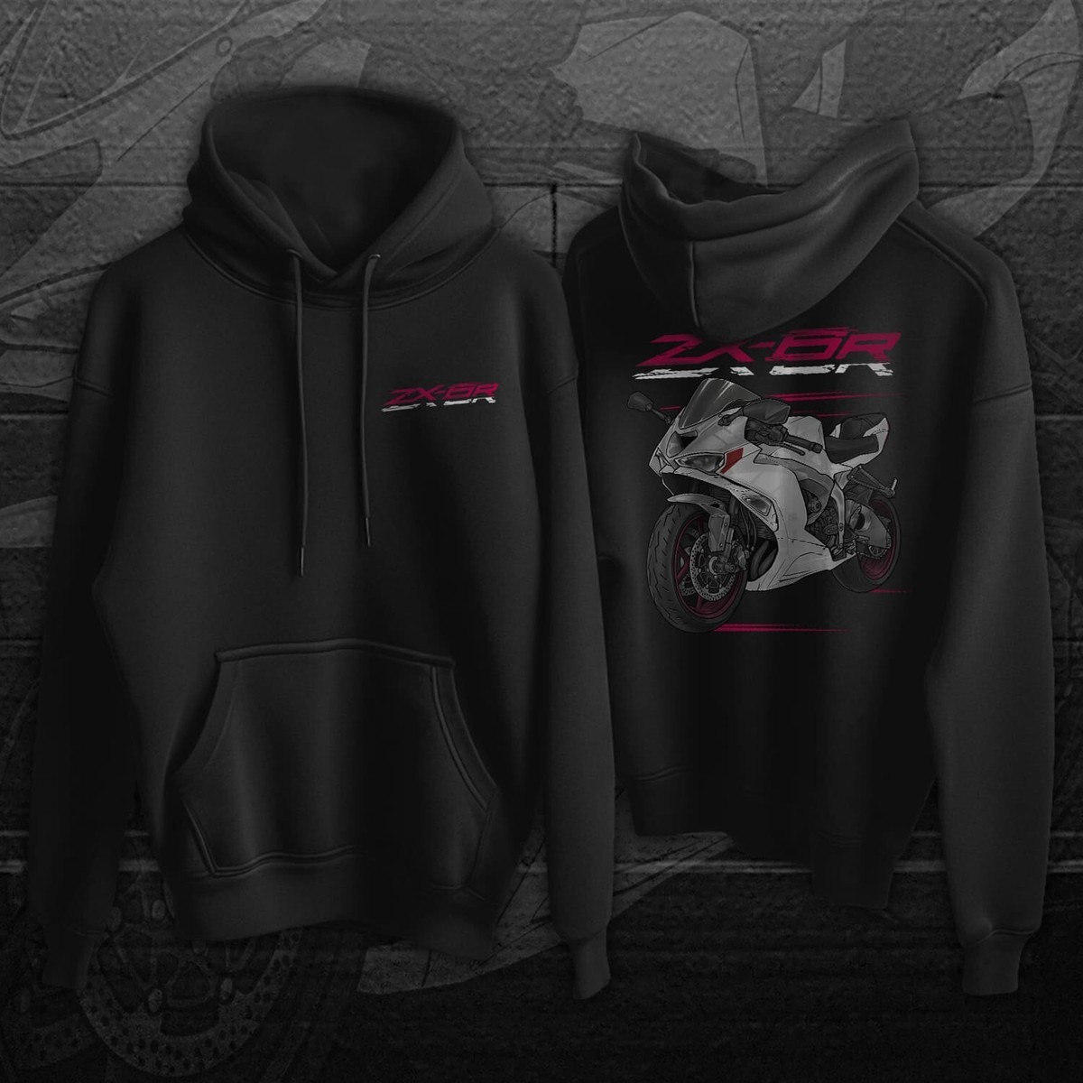 Motorcycle Hoodie for Kawasaki ZX-6R 2024-2025 Enthusiasts and
