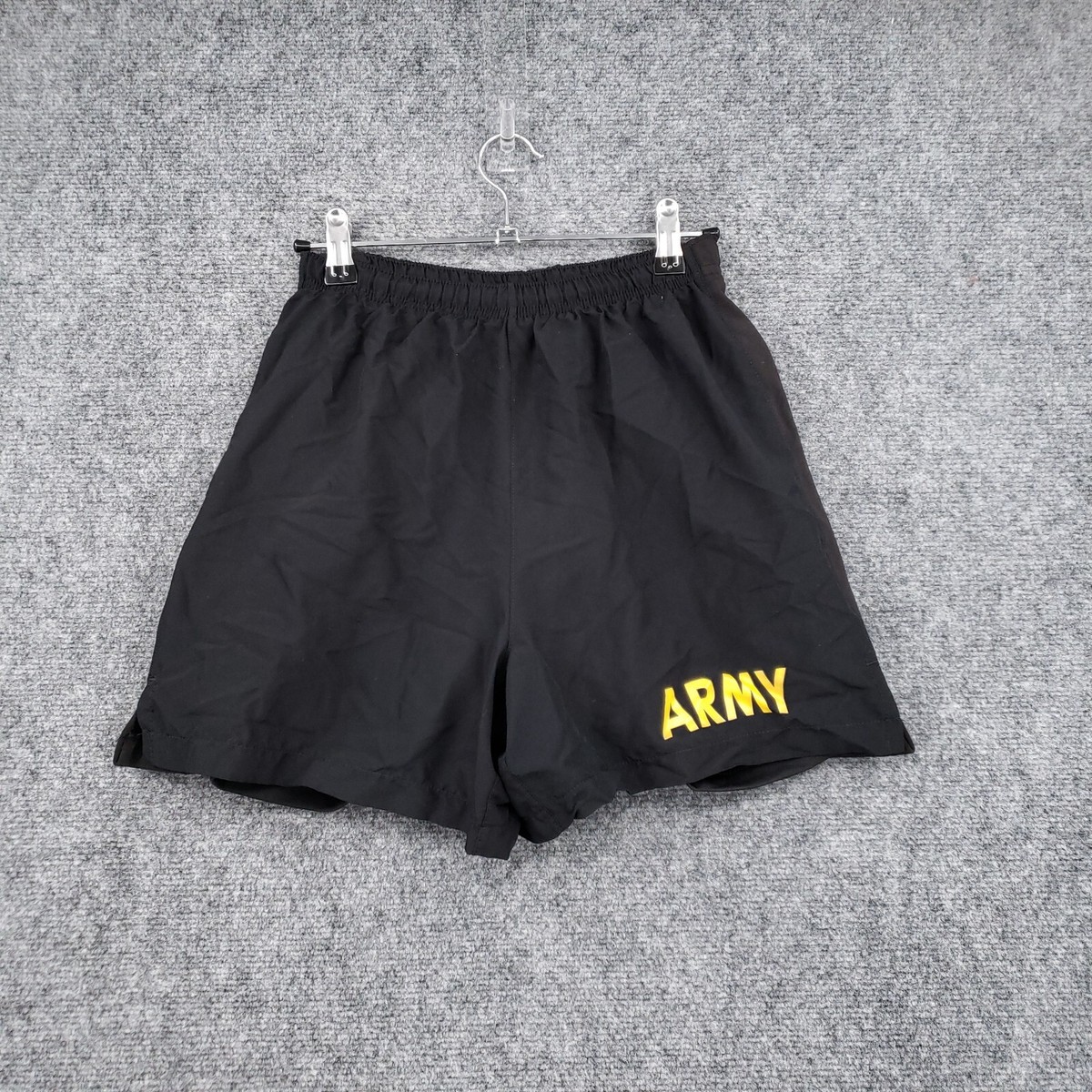 US.ARMY / ボトム/S/ナイロン/BLK/無地 US Army Trunks Shorts Mens XS Black APFU Physical Fitness Uniform