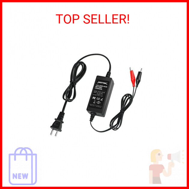 NASTIMA 12V 1.2A Smart Charger for Car Motorcycle Sealed Lead Acid(SLA) Battery