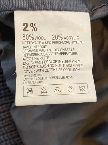 Two Percent Girls Gray Outwear 80% Wool Jacket Size M (14) - Picture 3 of 3